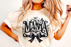 Mama Coquette Bow Sublimation, Mama PNG, Mother's Day PNG Product Image 1