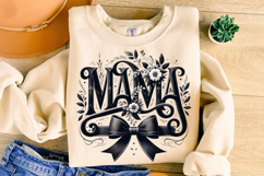 Mama Coquette Bow Sublimation, Mama PNG, Mother&#039;s Day PNG Product Image 3