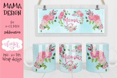 mama floral design for sublimation