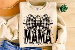 Mama Coquette Bow Sublimation, Mama PNG, Mother's Day PNG Product Image 3
