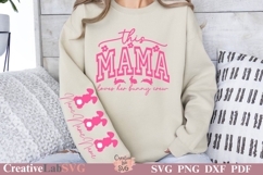 This Mama Loves Her Bunnies SVG, Easter Mom, Sleeve Design Product Image 2