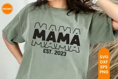 Mama est 2023 | baby shower | Pregnancy svg quote | New mom Product Image 2