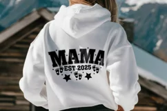 Mama Est 2025 SVG PNG T-shirt Design Product Image 2