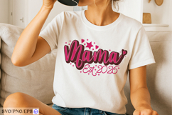Mama Est 2026 Mother's Day SVG PNG Design Product Image 2