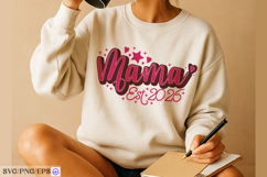 Mama Est 2026 Mother's Day SVG PNG Design Product Image 3