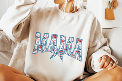 4th Of July Mama PNG, American Girl PNG, American Mama PNG Product Image 2