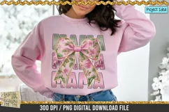 Pink Mama Chinoiserie Coquette Bow is a professional design that is available at 300dpi PNG to use for Sublimation, iron-on transfer, DTG Printing and normal printing.