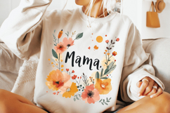 Floral Mama PNG, Mom PNG, Mama Boho PNG, Mother&#039;s Day PNG Product Image 2