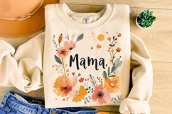 Floral Mama PNG, Mom PNG, Mama Boho PNG, Mother&#039;s Day PNG Product Image 3