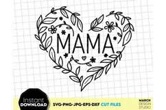 Download this Mom Flower svg today. These Mother Floral  SVG are compatible with Cricut, Glowforge and Silhouette Cutting Machines.