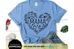 Download this Mom Flower svg today. These Mother Floral  SVG are compatible with Cricut, Glowforge and Silhouette Cutting Machines.