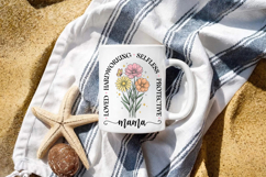Floral Mama T-Shirt PNG, Strong Loving Mom Design Product Image 5