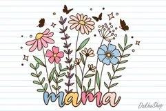 Mothers Day Svg, Mama Flower Svg, Mama Svg, Floral Mom Svg Product Image 8