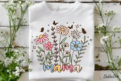 Mothers Day Svg, Mama Flower Svg, Mama Svg, Floral Mom Svg Product Image 4