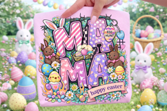Mama Easter PNG, Happy Easter PNG, Easter Bunny PNG, Funny Product Image 1