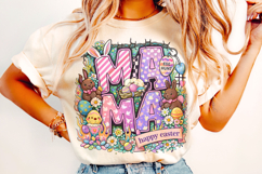 Mama Easter PNG, Happy Easter PNG, Easter Bunny PNG, Funny Product Image 4