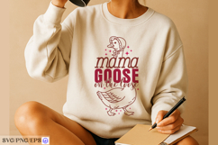 Mama Goose on the Loose Mother's Day SVG PNG Design Product Image 3