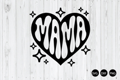 Mama Heart SVG, Mother's Day SVG, Happy Mother Day SVG Product Image 1