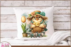 Mama Hen png, Mother's Day Mama Chicken sublimation, Chicks Product Image 1