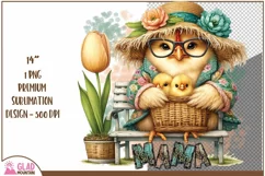 Mama Hen png, Mother's Day Mama Chicken sublimation, Chicks Product Image 2