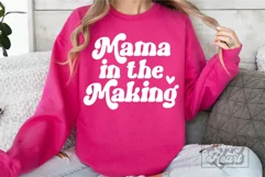 Mama In The Making SVG - New Baby Pregnancy Announcement SVG Product Image 1