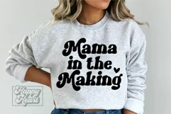 Mama In The Making SVG - New Baby Pregnancy Announcement SVG Product Image 3