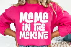 Mama In The Making SVG - New Baby Pregnancy Announcement PNG Product Image 4