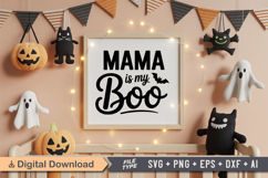 Mama is My Boo SVG File | Spooky Halloween SVG Product Image 5