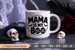 Mama is My Boo SVG File | Halloween Round Sign SVG | Boo SVG Product Image 5