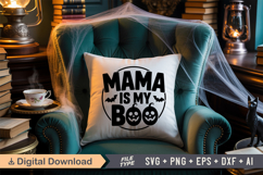Mama is My Boo SVG File | Halloween Round Sign SVG | Boo SVG Product Image 6