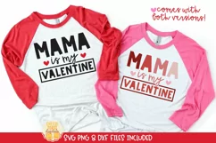 Boy Valentine's Day Shirt SVG Quote on Raglan Shirt Mockup
