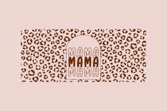 mama leopard print libbey beer glass can wrap svg presized template for 16oz and 20oz glass