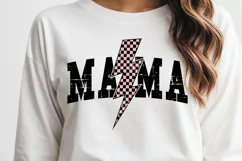 Mama Lightning Bolt PNG, Mama PNG, Mama Sublimation Design Product Image 2