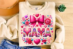 Valentine&#039;s Day Mama PNG, Love Mama PNG, Mom Life, Coquette Product Image 3