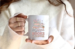 Mama Loves Books and Coffee Sublimation PNG Design File Product Image 2