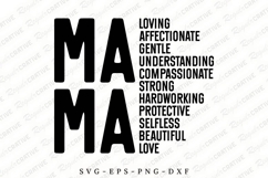 Mama Loving Affectionate Gentle Understanding SVG Design Product Image 2