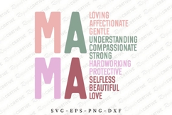 Mama Loving Affectionate Gentle Understanding SVG Design Product Image 1