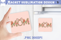 Square Magnet | Mothers Day | Flowers, Mom Product Image 1