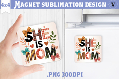 Square Magnet | Mothers Day | Flowers, Mom Product Image 1
