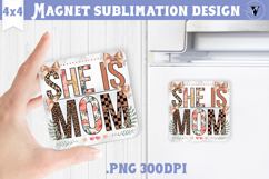 Square Magnet | Mothers Day | Flowers, Mom Product Image 1