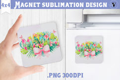 Square Magnet | Mothers Day | Flowers, Mom Product Image 1