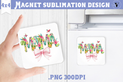 Square Magnet | Mothers Day | Flowers, Mom Product Image 1