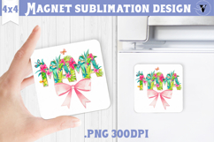 Square Magnet | Mothers Day | Flowers, Mom Product Image 1