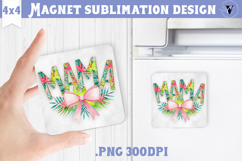 Square Magnet | Mothers Day | Flowers, Mom Product Image 1