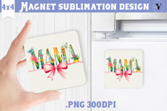 Square Magnet | Mothers Day | Flowers, Mom Product Image 1