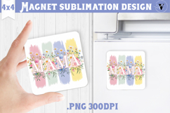 Square Magnet | Mothers Day | Flowers, Mom Product Image 1