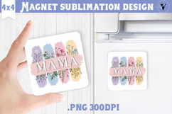 Square Magnet | Mothers Day | Flowers, Mom Product Image 1