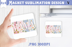 Square Magnet | Mothers Day | Flowers, Mom Product Image 1