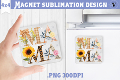 Square Magnet | Mothers Day | Flowers, Mom Product Image 1
