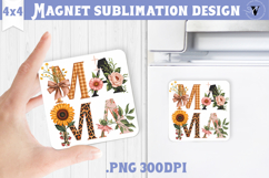 Square Magnet | Mothers Day | Flowers, Mom Product Image 1
